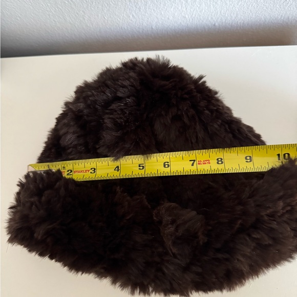 Surell Vintage Rabbit Fur Hat – Brown – One Size - Picture 8 of 12
